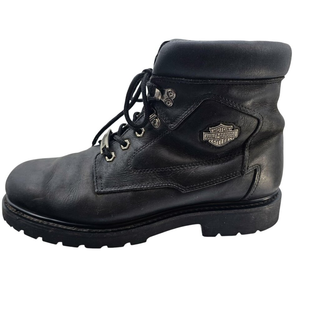 Harley-Davidson Mens 12 Wolverine Badlands 6 Inch Black Boots - Picture 3 of 16